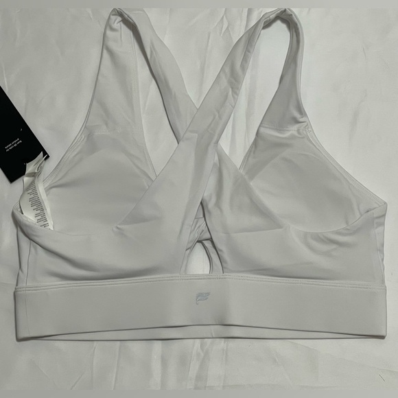 FABLETICS OASIS TWIST MEDIUM IMPACT SPORT BRA WHITE - Picture 8 of 10